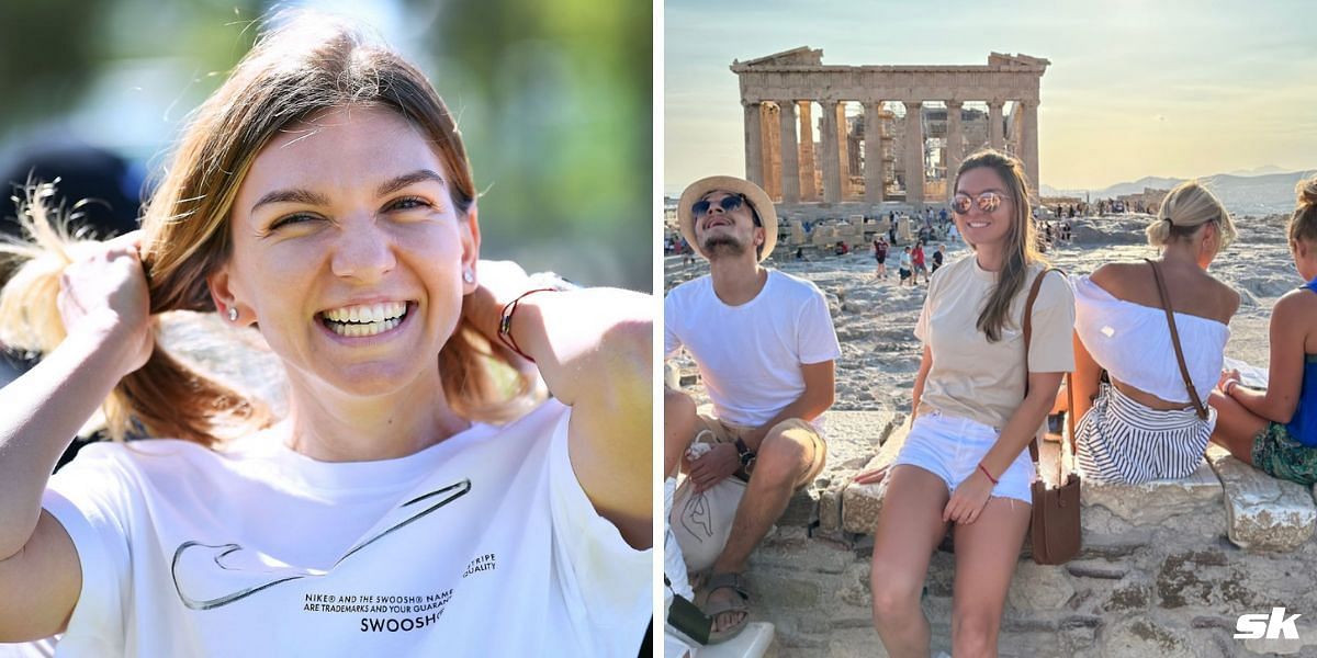 Simona Halep is holidaying in Greece