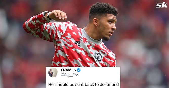 "Should be sent back to Dortmund" "I stand with Ten Hag" - Manchester United fans turn on Jadon Sancho after explosive statement