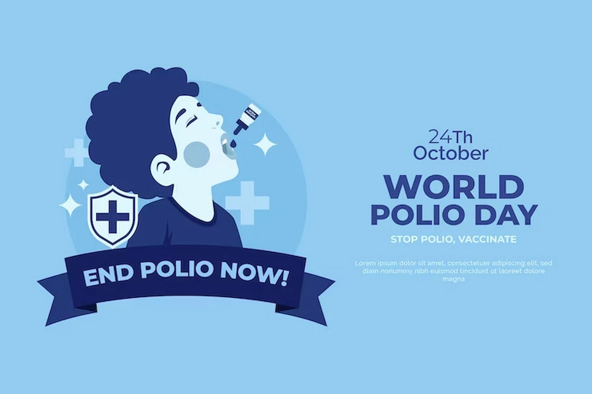 October 24 is celebrated as World Polio Day (Image via freepik)