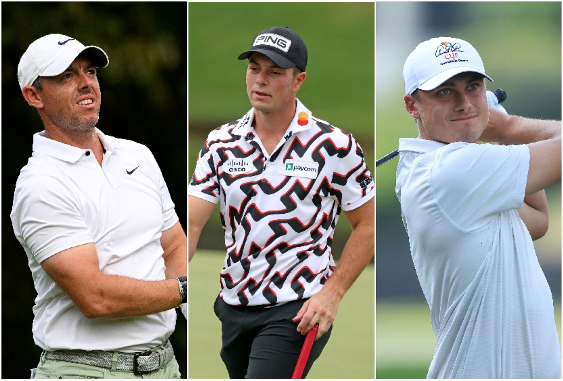 Rory McIlory, Viktor Hovland, and Ludvig Aberg are in the field of 2023 BMW PGA Championship 2023 (via Getty Images)