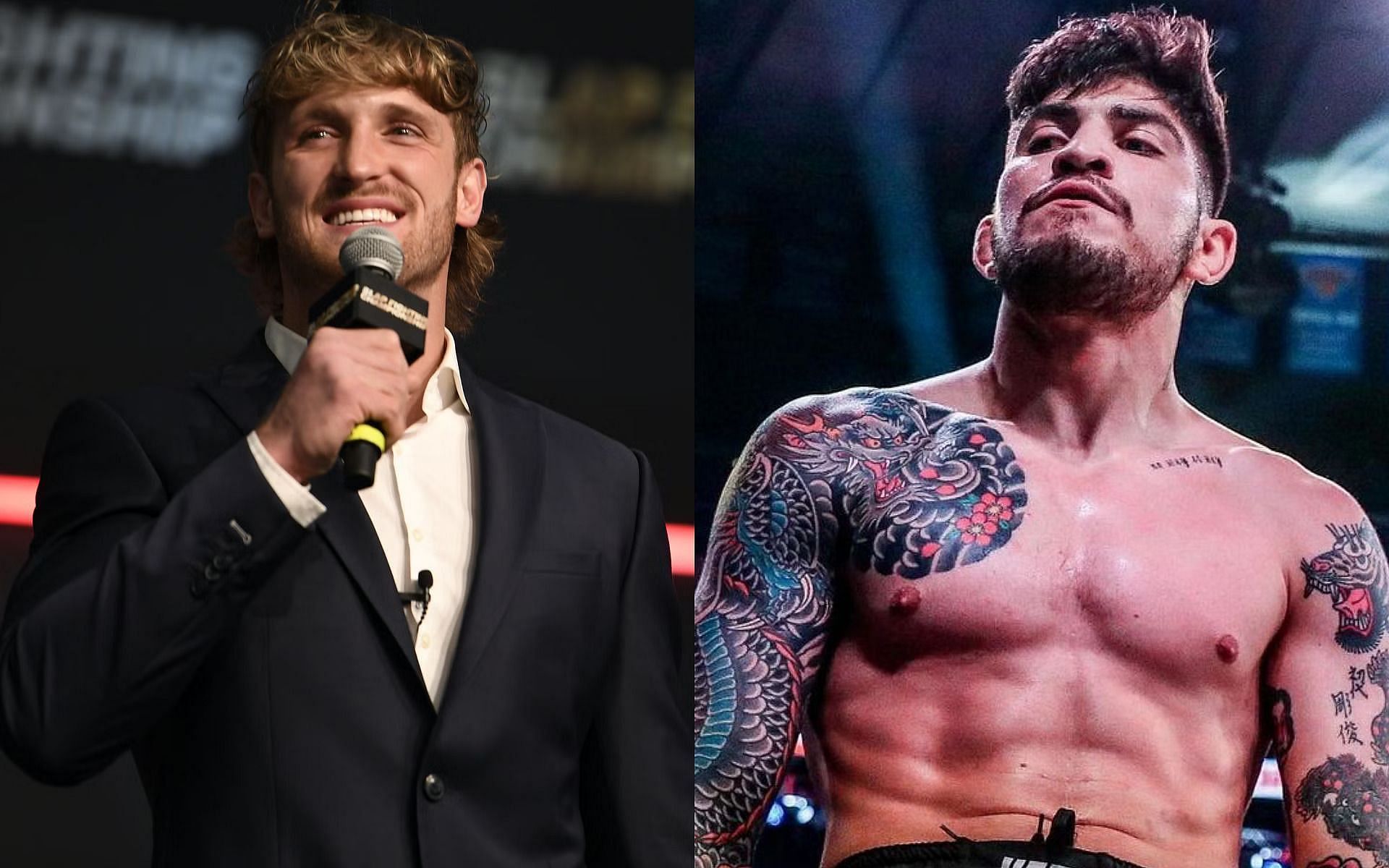 Logan Paul and Dillon Danis [Image credits: @dillondanis on Instagram and Getty Images]