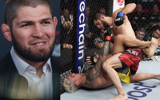 "How can you say you have ground game?" - When Khabib Nurmagomedov ripped into Charles Oliveira for tapping out "eight times"