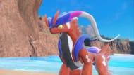 First encounter with Koraidon in the game (Image via The Pokemon Company)