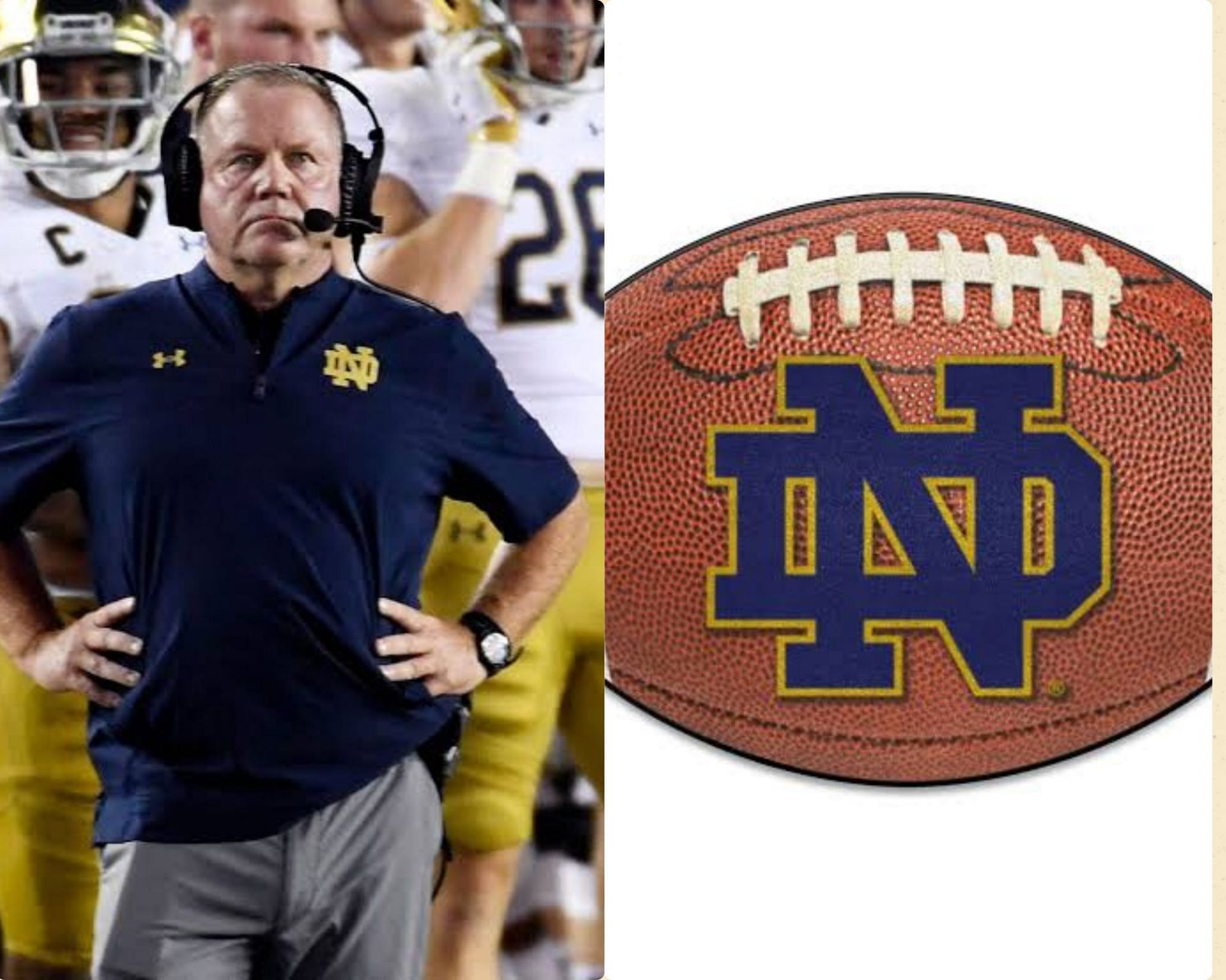 Former Notre Dame head coach, Brian Kelly 