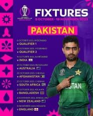 Pakistan Cricket World Cup 2023 Schedule Match Time Venue