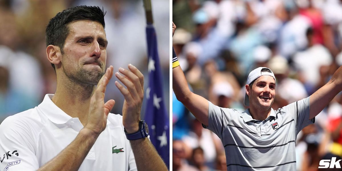 Novak Djokovic congratulated John Isner on his amazing career