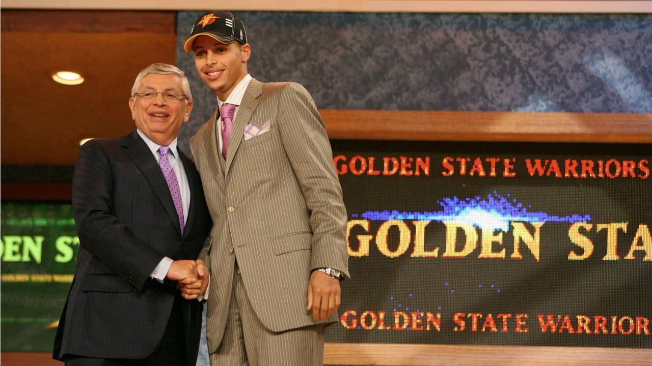 Steph Curry in the 2009 NBA draft. (Photo: NBA.com)
