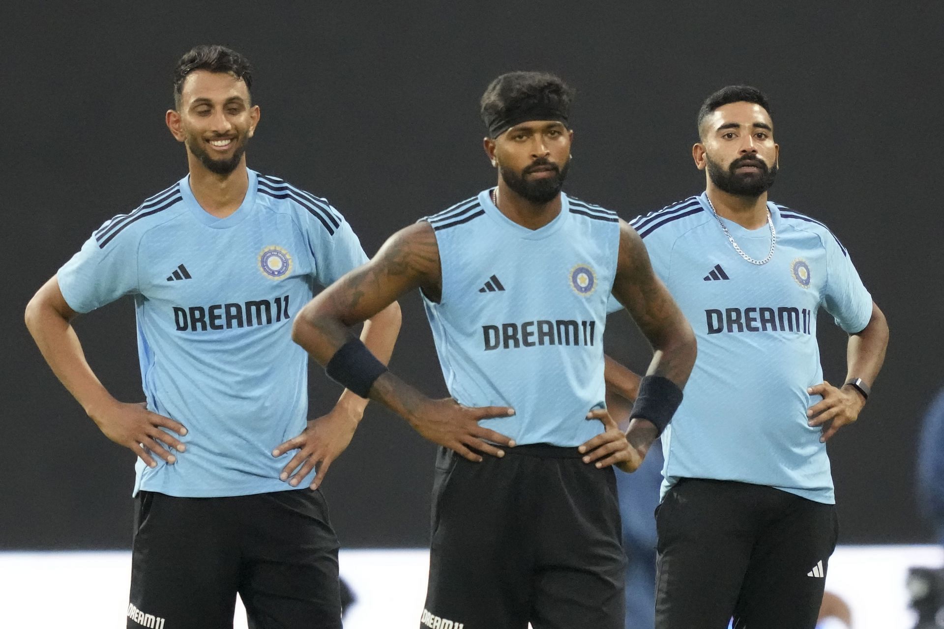 Prasidh Krishna [left] was one of India&#039;s frontline ODI bowlers last year
