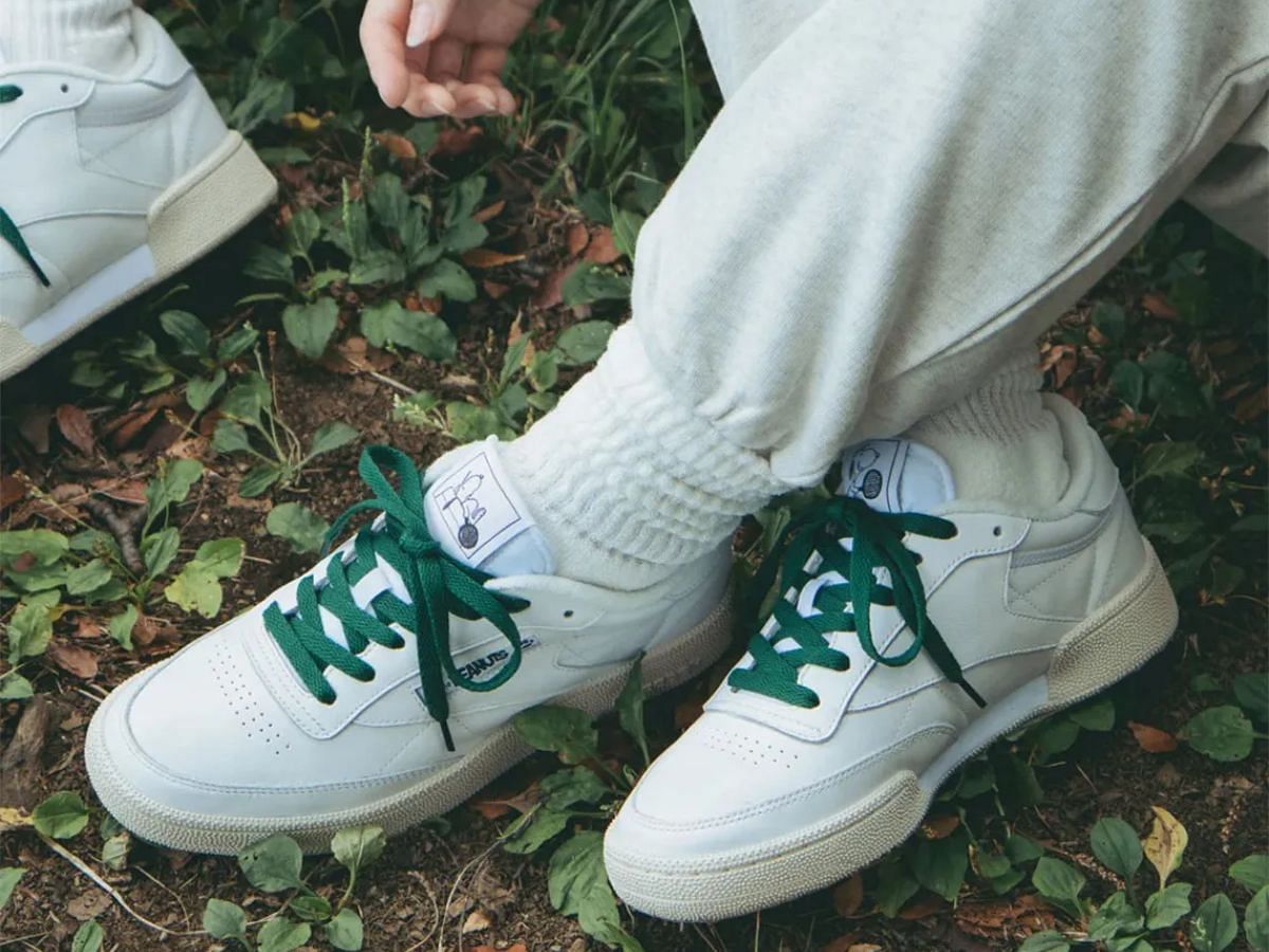 The Peanuts x Reebok Club C collection (Image via Instagram/@reebokjp)