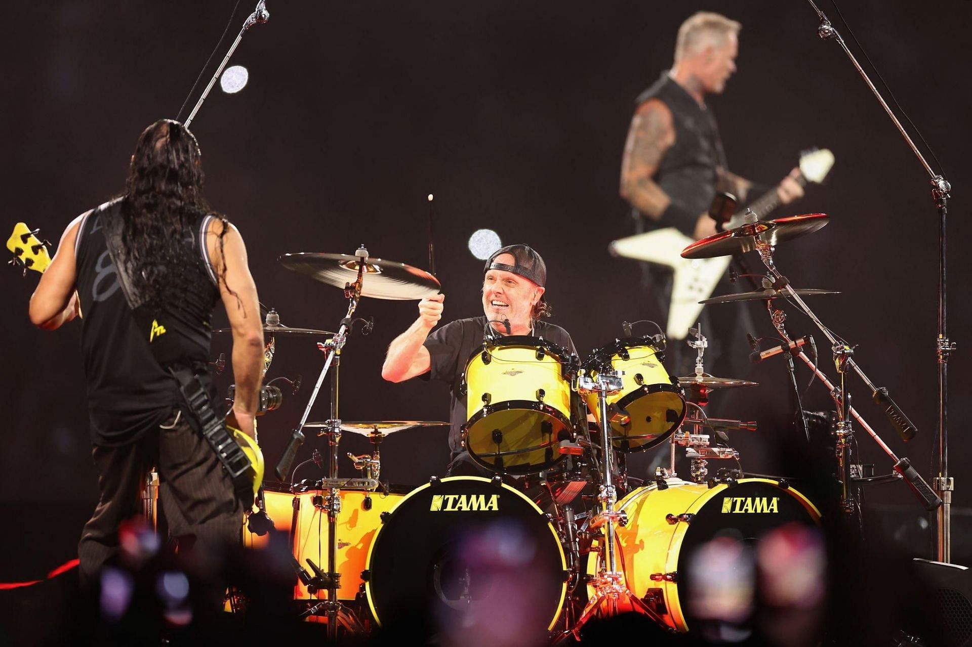 Metallica at the State Farm Arena in Atlanta, Georgia in 2023 (Image via Getty Images)