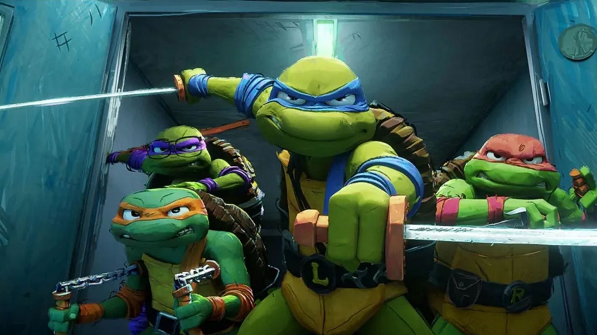 Teenage Mutant Ninja Turtles Mutant Mayhem is available on Vudu&#039;s digital store. (Image via Paramount Pictures)