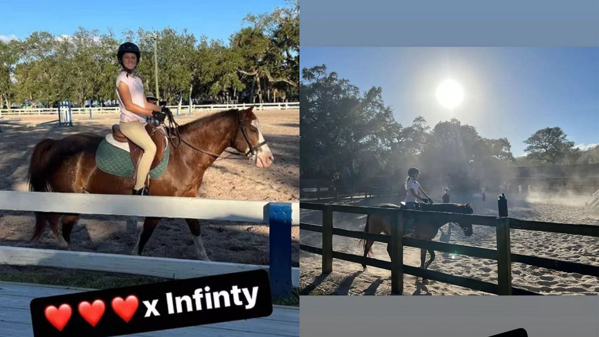 Tom Brady earlier shared pictures of his daughter Vivian on horseback