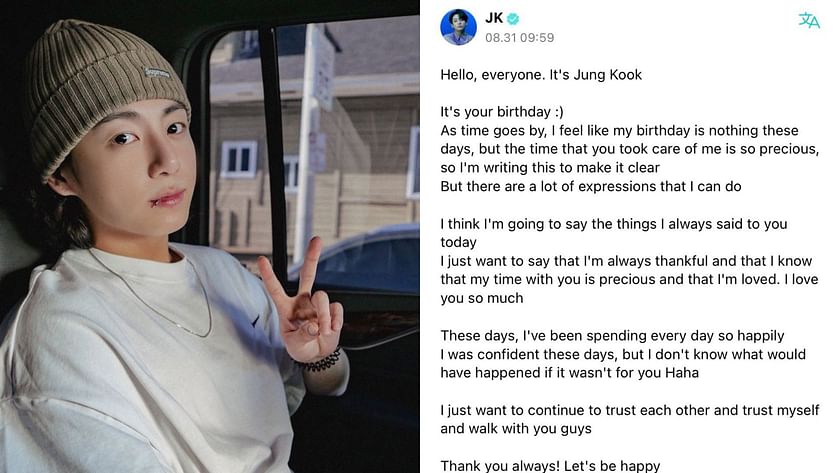 I love him more than words”: BTS' Jungkook's fans react to his heartfelt  birthday letter with heartwarming reactions