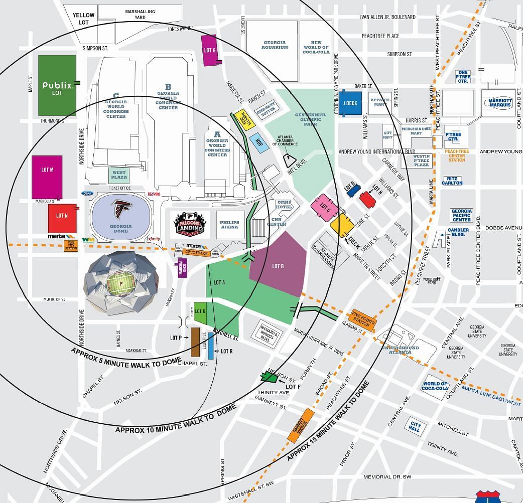 Mercedes- Benz Stadium Parking Plan