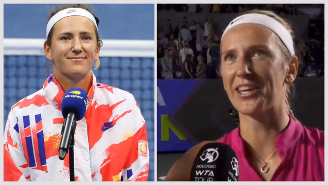 "Can we get some music so I can dance with everybody" - Victoria Azarenka leads the crowd in celebratory dance after Guadalajara Open 4R win