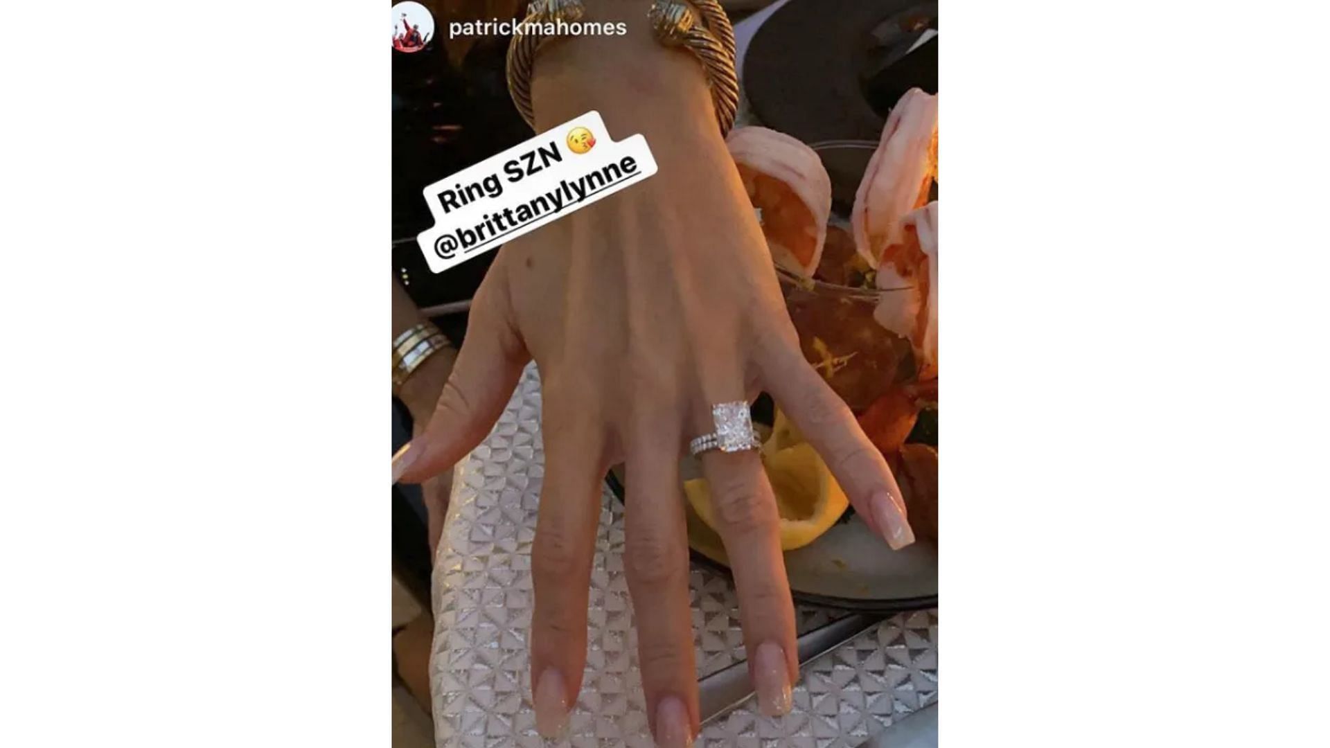 patrick mahomes girlfriend ring