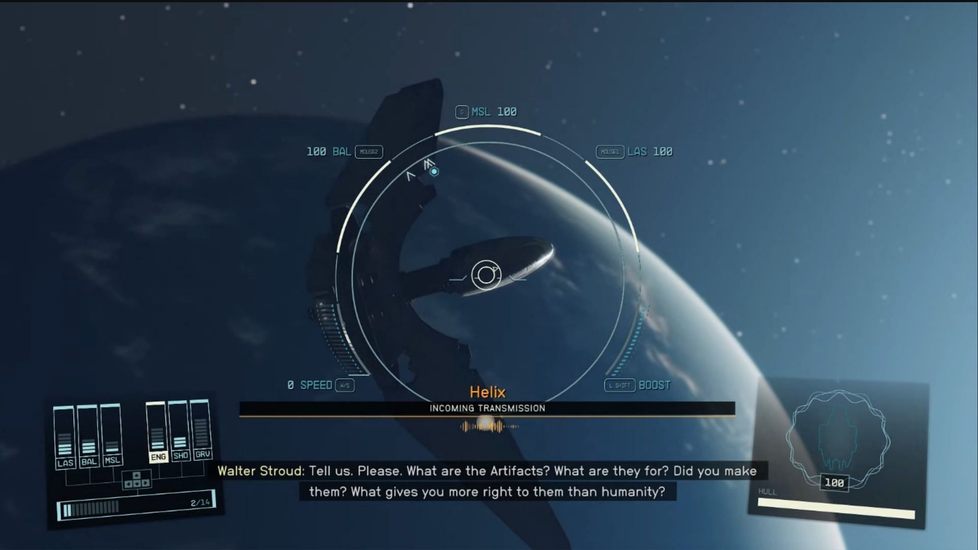 The Helix awaits in space in the next mission of Starfield (Image via Bethesda)