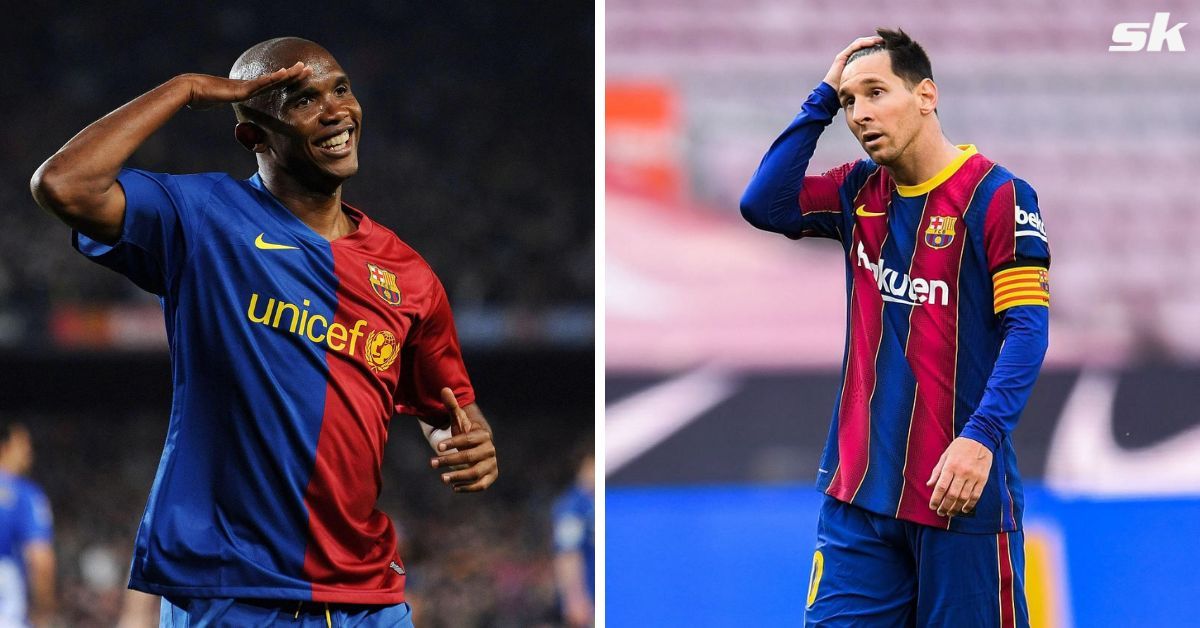 “Messi played with me, I did not play with Messi” – When Samuel Eto’o offered hostile reply to reporter after Lionel Messi question
