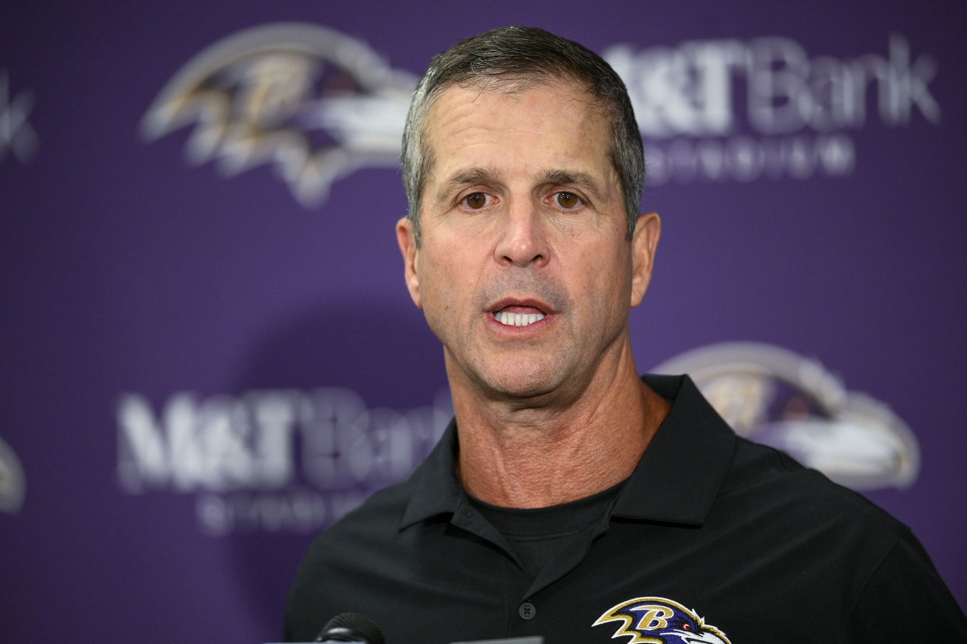 Baltimore Ravens head coach John Harbaugh