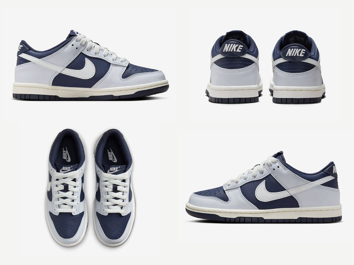 Nike Dunk Low GS Football Grey Midnight Navy FB9109-002