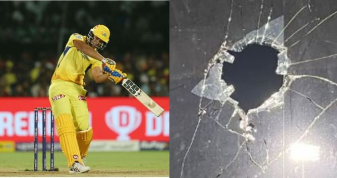 3 times a cricketer's 6 smashed a window ft. Shivam Dube