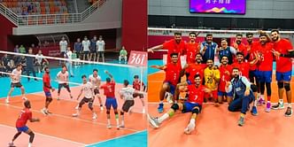 "What a start to our AG campaign"- Twitter explodes after Indian volleyball team's thrilling 3-2 victory vs South Korea