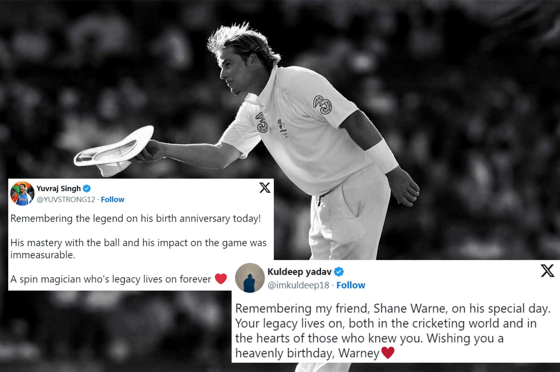 Cricket community and fans remember Shane Warne on his birth anniversary. 