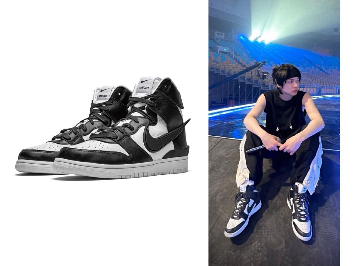 TXT Yeonjun wearing Nike (Image via @yawnzzn/Nike)