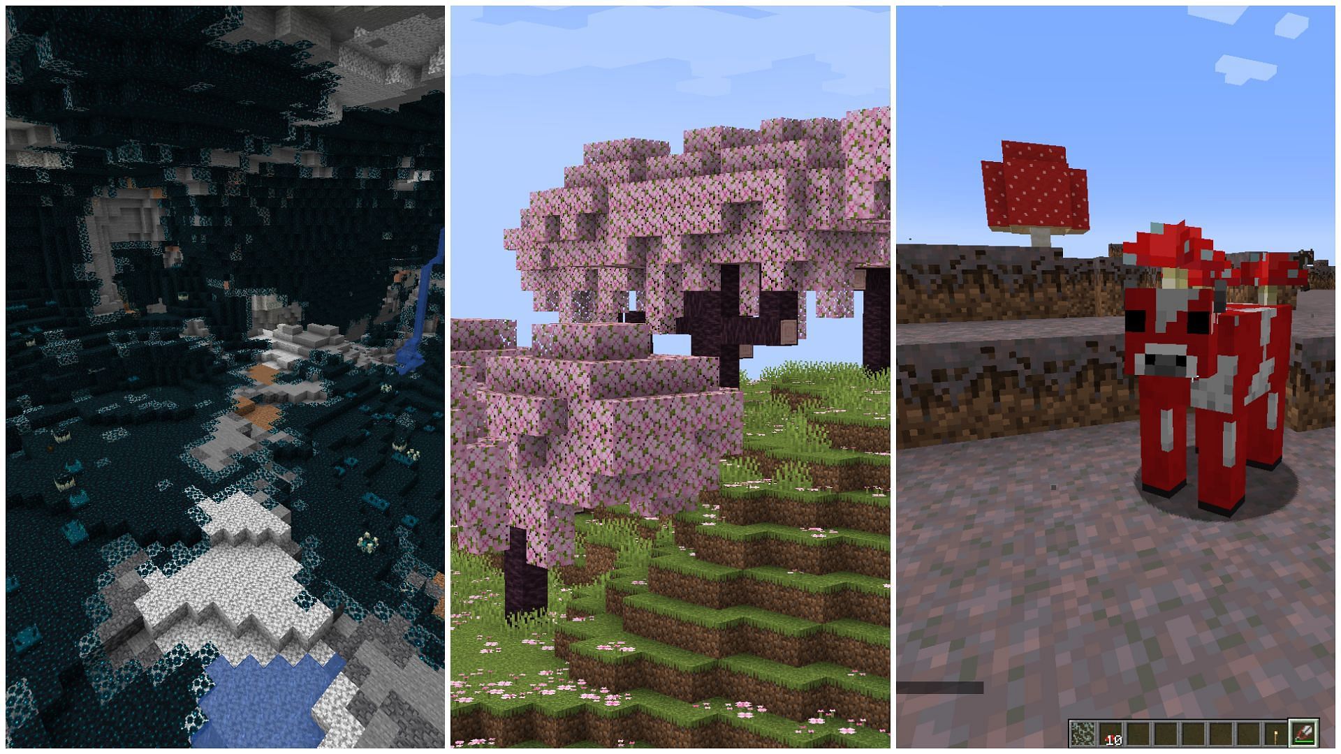 There are loads of biomes and structures worth checking out in Minecraft (Image via Sportskeeda)