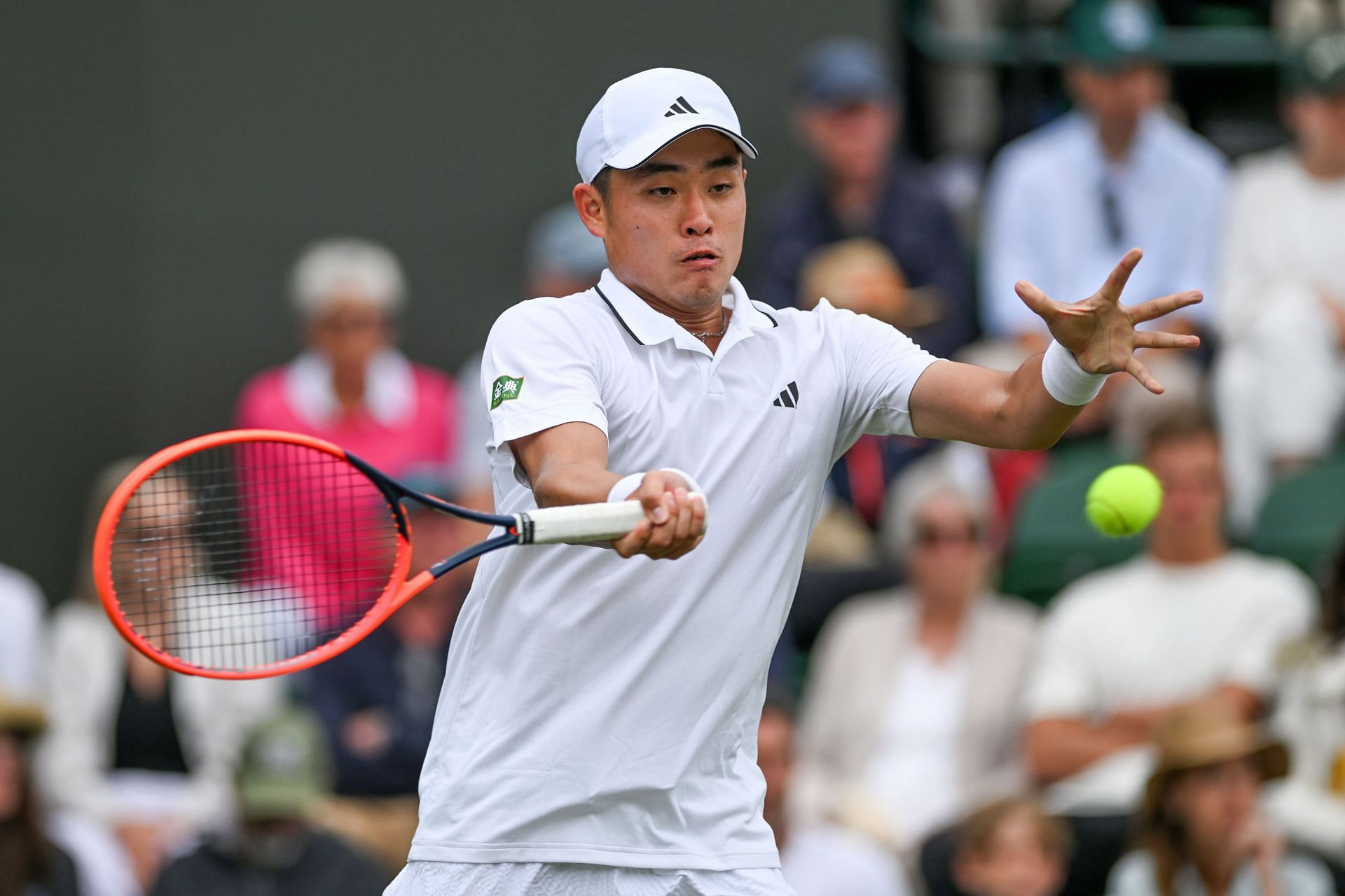 Yibing Wu at the 2023 Wimbledon Championships