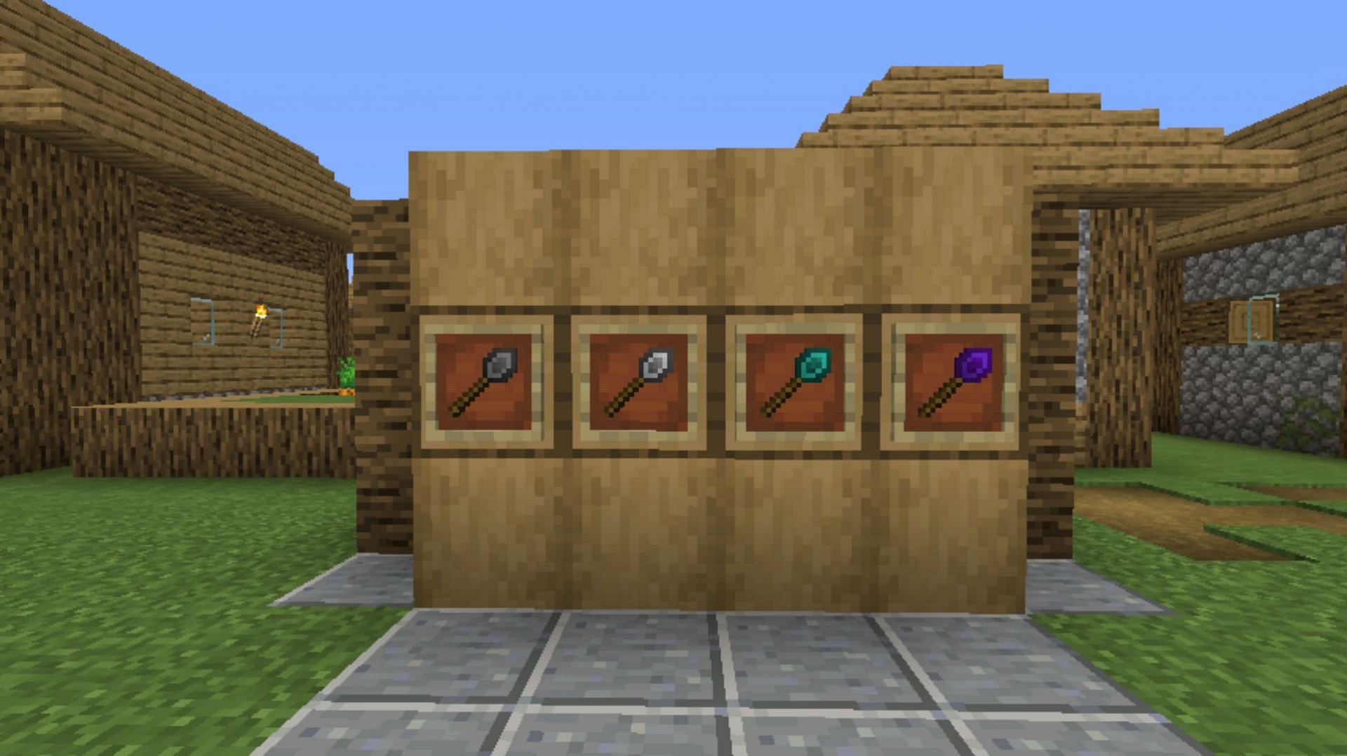 The construction wand allows players to manage multiple blocks at once in Minecraft. (Image via CurseForge)