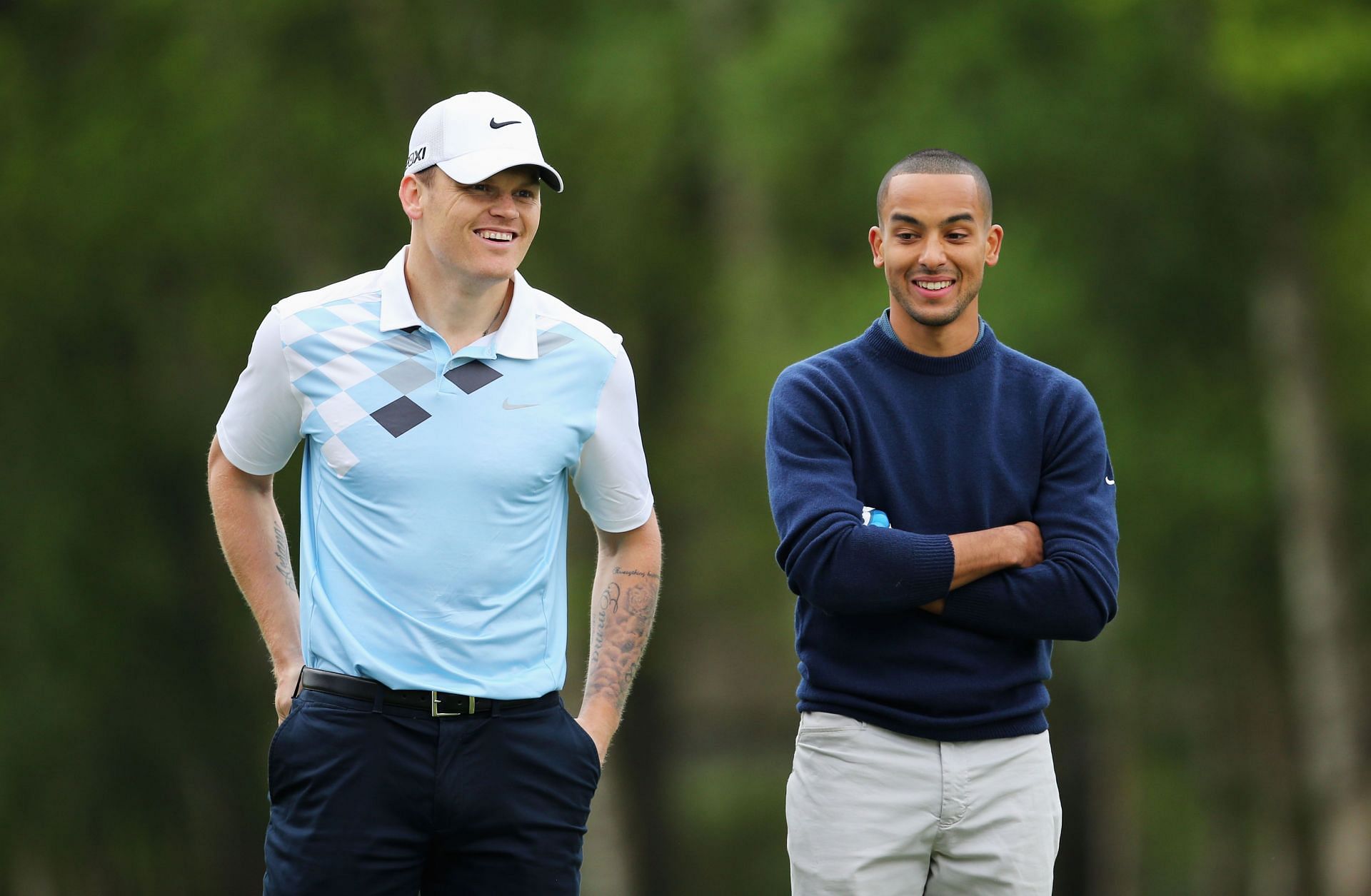 Theo Walcott at the BMW PGA Championship (Image via Getty)