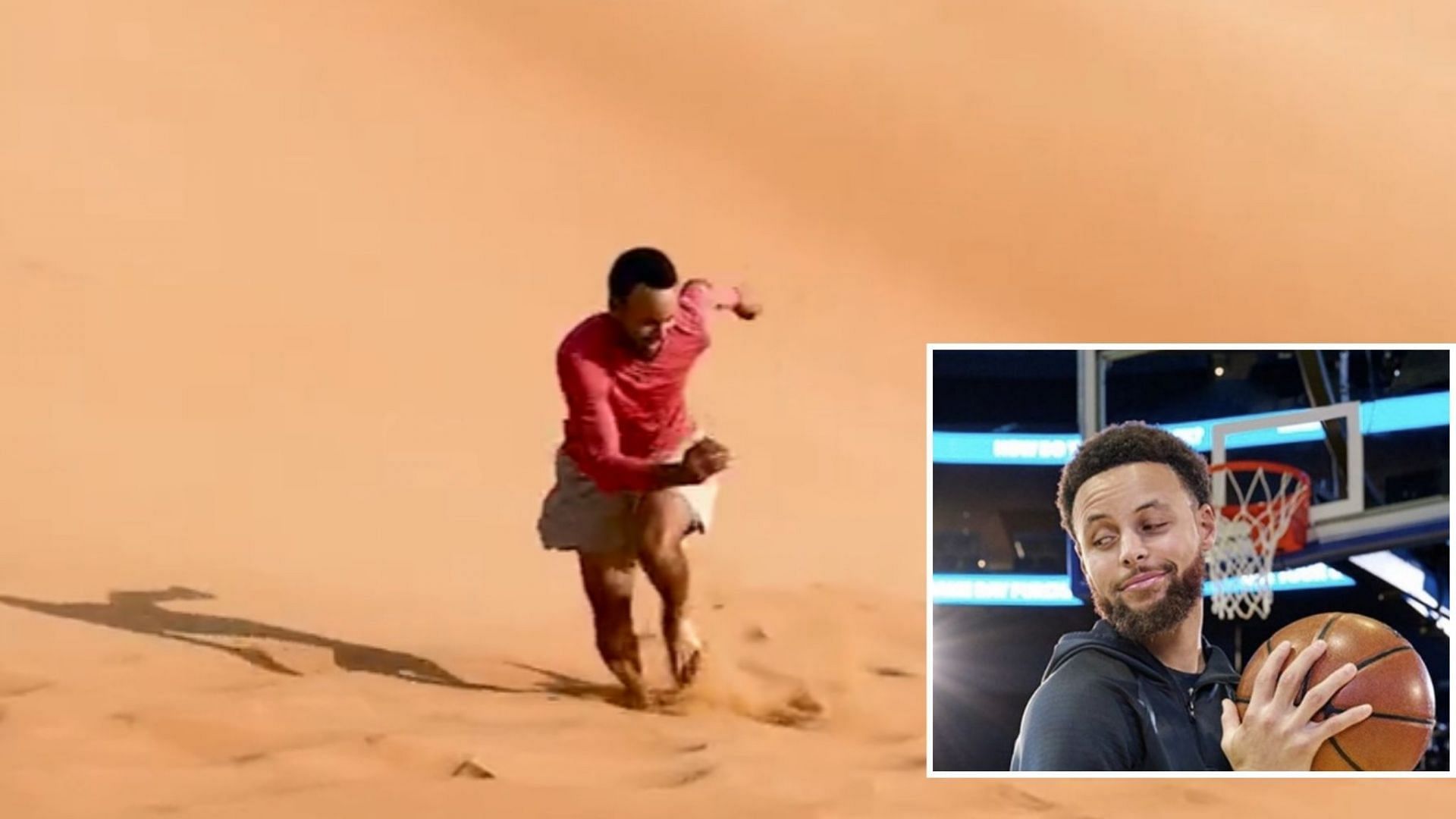 Curry trains on the sands of Dubai in recent video