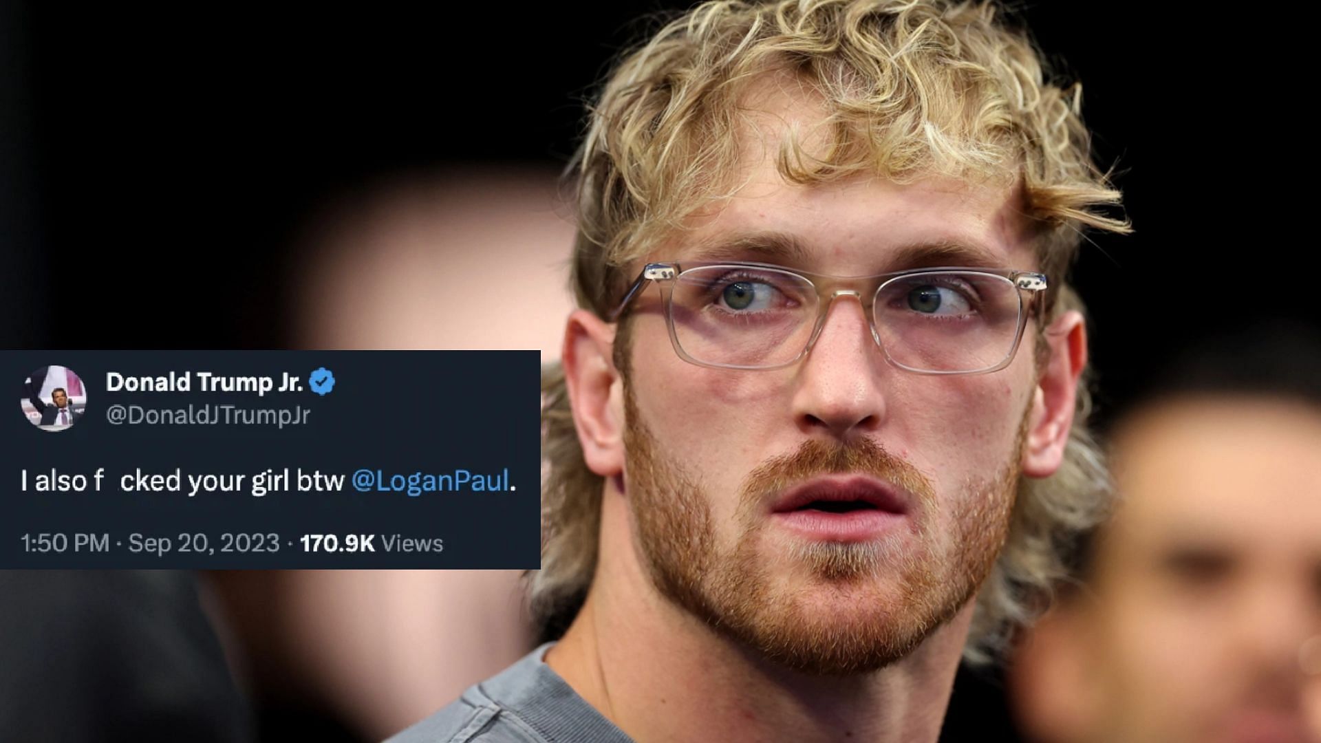 Logan Paul trolled by Donald Trump Jr hacker (Image via X)