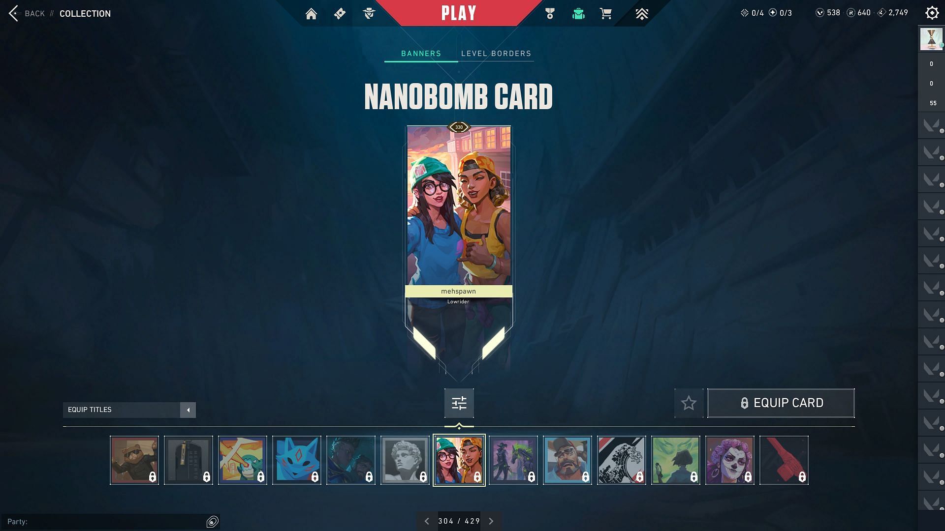 The Nanobomb Player Card (Image via Riot Games)