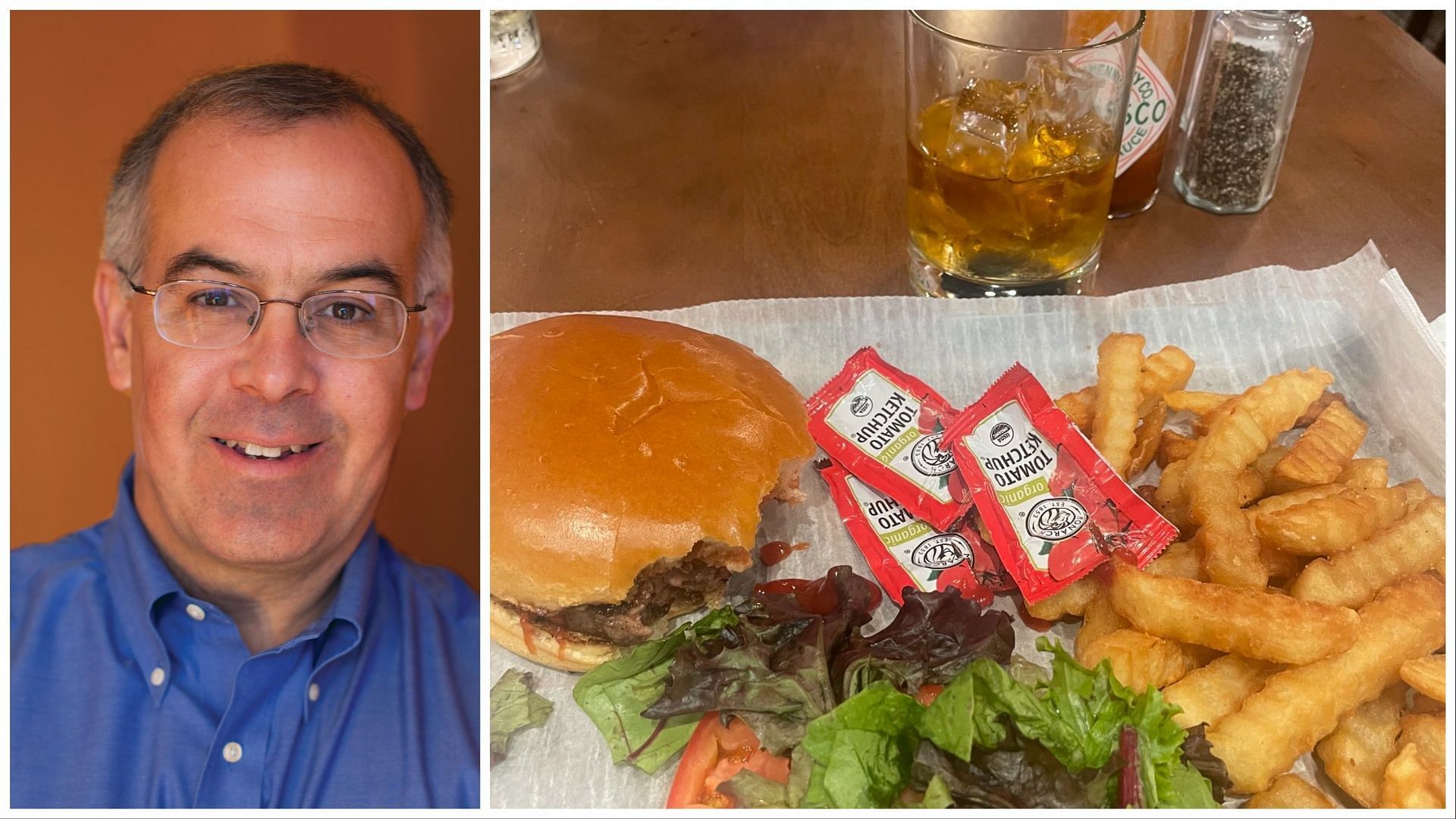 David Brooks was agitated at his $78 airport meal price but turns out 80% of meal price was alcohol (Image via Facebook/David Brooks, X/@nytdavidbrooks)