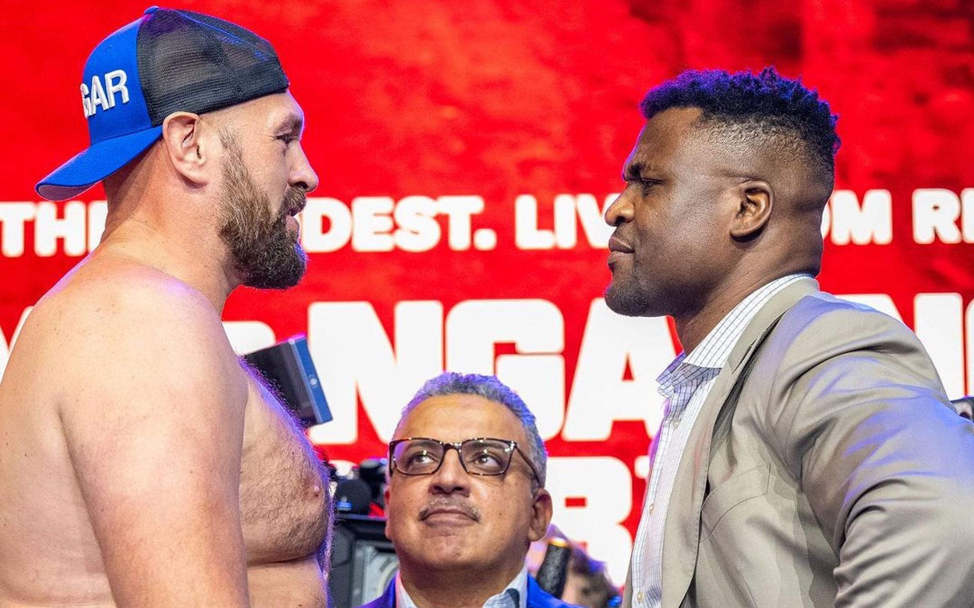 Tyson Fury (left) and Francis Ngannou (right) (Image credits @francisngannou on Instagram)