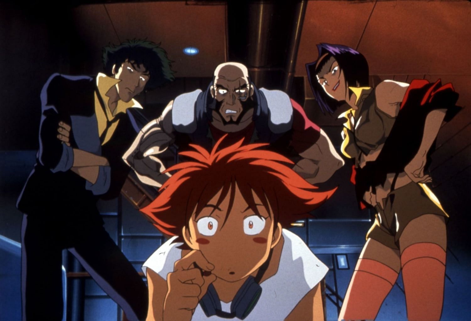 Spike, Jet, Faye, and Edward as seen in the anime (Image via Sunrise)