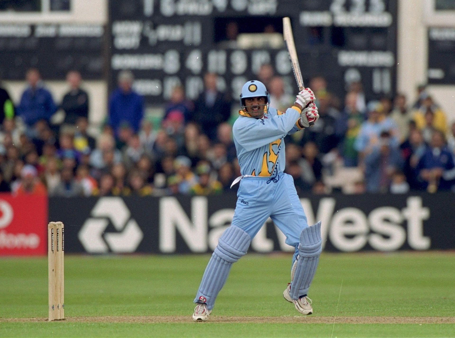 Mohammed Azharuddin playing square cut in an ODI in England [Getty Images]