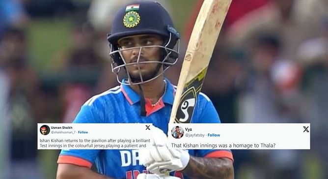 "Brilliant Test innings" - Fans react to Ishan Kishan’s 33 off 61 in IND vs SL Asia Cup 2023 Super 4 game