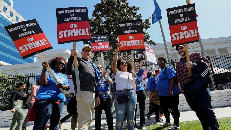WGA strike seems to be coming to an end as the two parties are all set to meet on Thursday to come to a mutual decision. (Image via BBC)