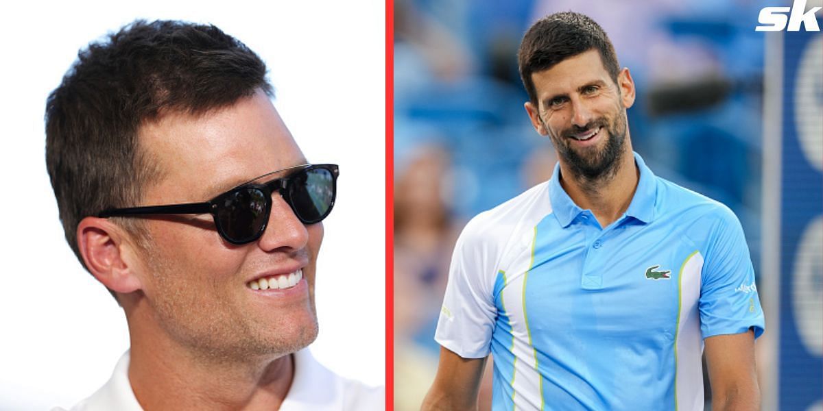 Tom Brady (L) and Novak Djokovic (R)