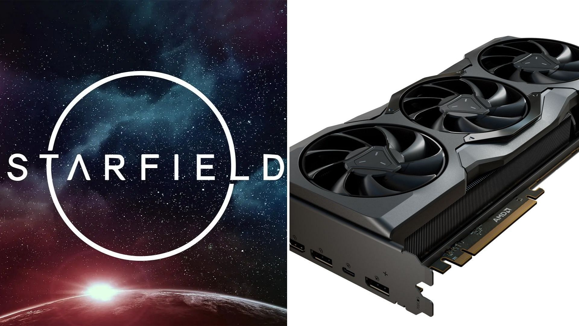 The AMD RX 7900 XT and 7900 XTX are superb cards for playing Starfield (Image via AMD and Bethesda)