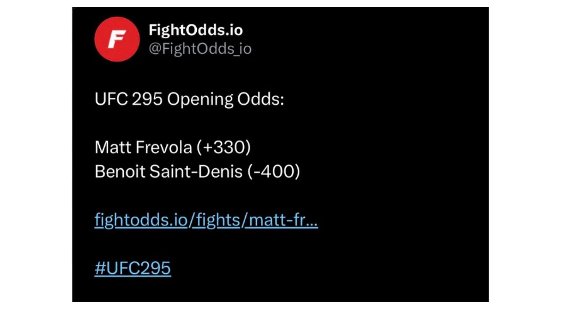 The fight odds