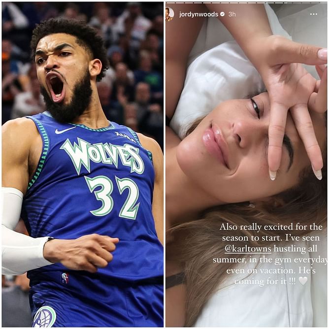 “He’s coming for it”: Jordyn Woods hypes up boyfriend Karl-Anthony Towns, lauds his offseason hustle for 2023-24