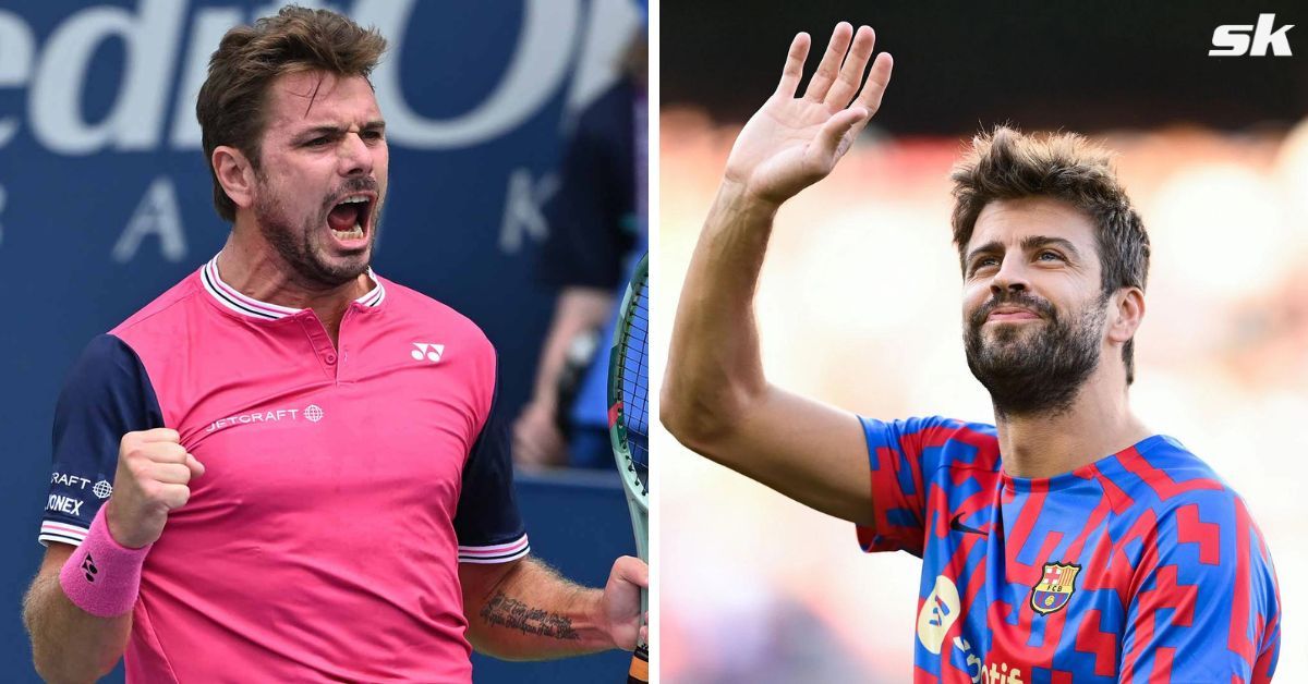 Stan Wawrinka and Gerard Pique 