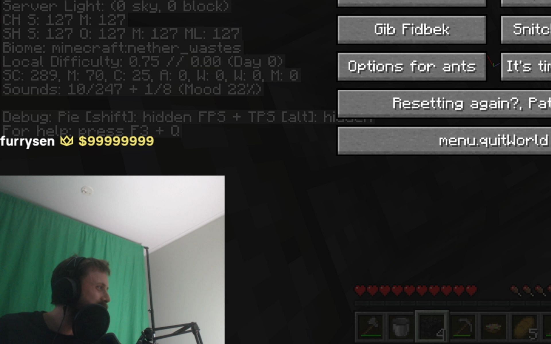 Forsen received a $100 million donation during a livestream on September 17, 2023 (Image via Forsen/Twitch)