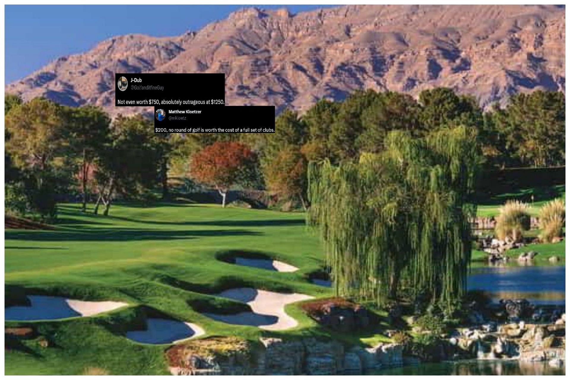 The Shadow Creek Golf Course has increased its green fees( Image via Twitter.com/NUCLRGolf)