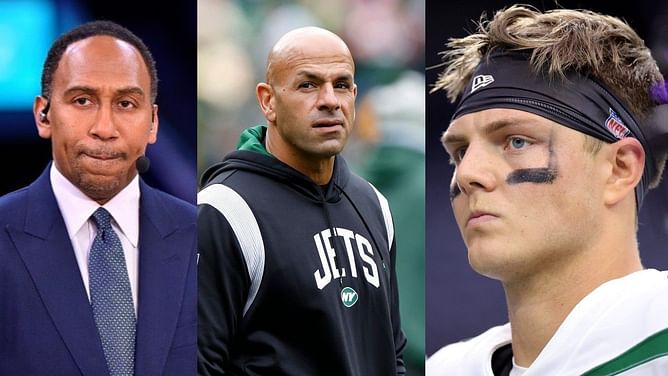 Stephen A. Smith calls out Robert Saleh for lying about Zach Wilson - “You cannot spit in people's face and tell them it's raining”