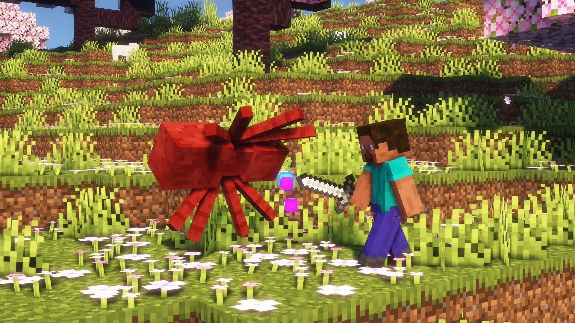 Mobs are easy to kill in easy difficulty (Image via Mojang)